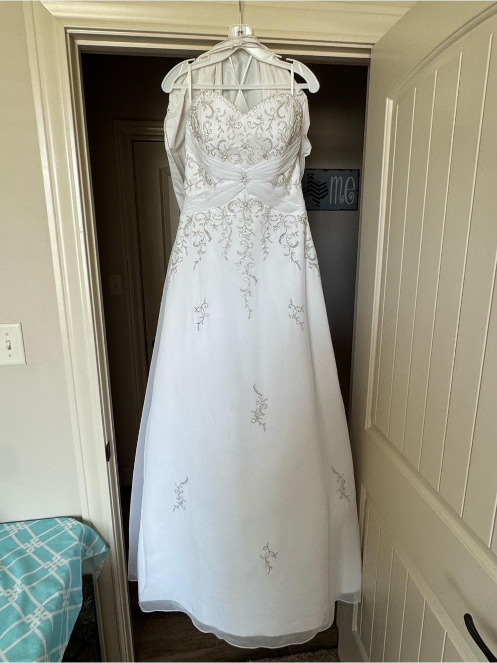 Size 12 Mori Lee Sweetheart Beaded A-Line Wedding Dress